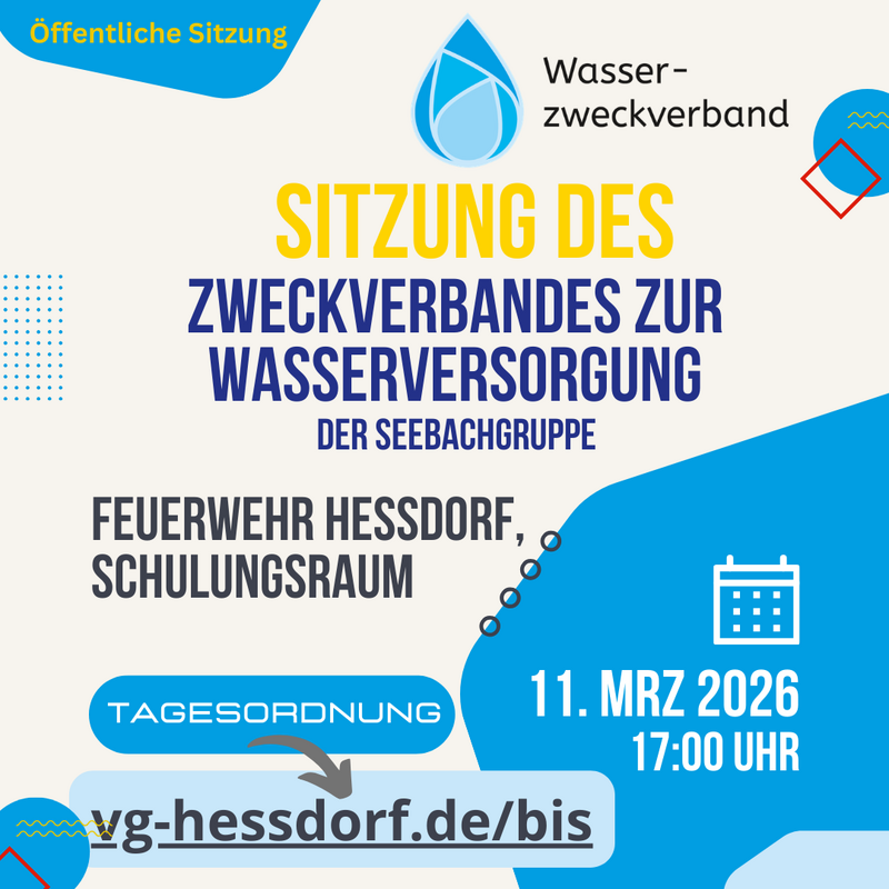 Sitzung Wasserzweckverband Seebachgruppe 11.03.2026